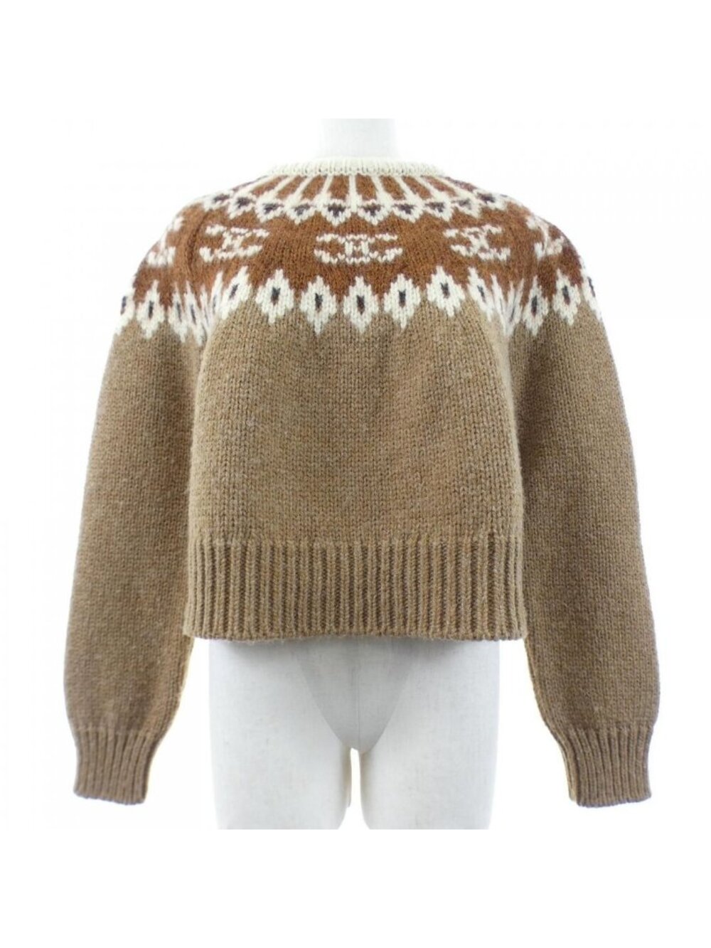 Celine Triomphe Crew Neck Sweater Knit